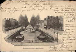 Avenue de la Gare Postcard