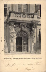 Les Cariatides de Puget (Hôtel de Ville) Toulon, France Postcard Postcard