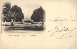 Le Parc Saint-Cloud, France Postcard Postcard