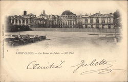 Les Ruines du Palais Postcard