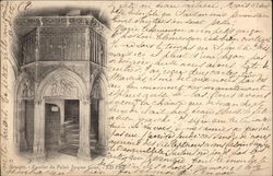 Escalier du Palais Jacques Coeur Postcard