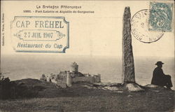 Fort Lalatte et Aiguille de Gargantua Fréhel, France Postcard Postcard