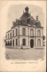 L'Hotel de Ville - Town Hall Lorrez le Bocage, France Postcard Postcard