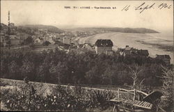 View of the Town and Coast Postcard