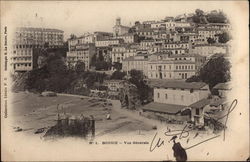 View of Town and Harbor Bougie, Algeria Africa Postcard Postcard