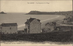 View of Beach and Houses Postcard