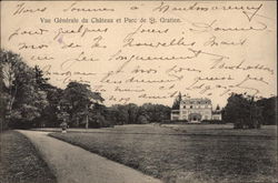 Chateau et Parc St. Gratien, France Postcard Postcard