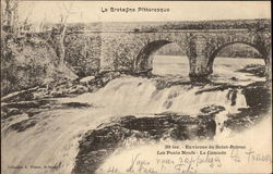 Environs de Saint-Brieuc, Les Ponts Neufs - La Cascade Postcard
