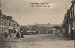 La Place d Pléneuf Postcard