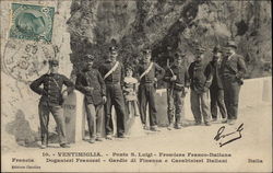 Border between France and Italy - Ponte S. Luigi Postcard
