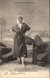 Fisherwoman Postcard