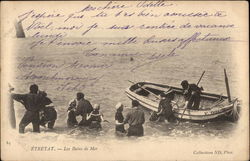 Sea Bathing Postcard
