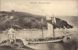 Dahouët - Départ pour l'Islande Postcard