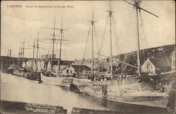 Fishing Boats in Harbor Postcard
