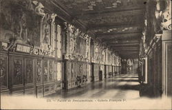 Palais de Fontainebleau, Galerie Francois 1er Postcard