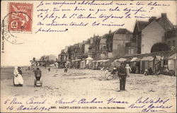 Saint-Aubin-sur-Mer, vu de la Rue Baton Postcard