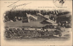 View of Town and River Postcard