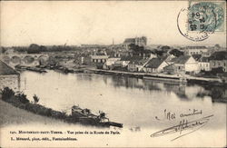 Vue prise de la Route de Paris Montereau-Fault-Yonne, France Postcard Postcard