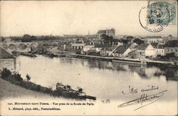 Vue prise de la Route de Paris Postcard