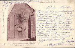 Pignon occidental de l'église Notre-Dame Postcard