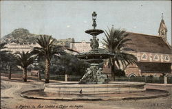 La Place Godillot et l'Eglise des Anglais Postcard