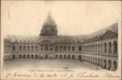Hotel des Invalides - La Cour d'Honneur Postcard