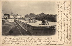 Les Canons de l'Esplanade des Invalides et Sainte-Clotilde Postcard