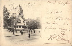Place de la République Postcard