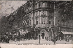 Théâtre du Vaudeville & B. des Italiens Postcard