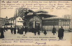 Gare du Metropolitain - Bastille Station Postcard