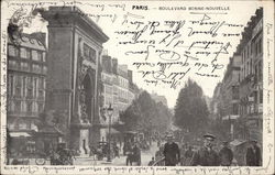 Boulevard Bonne-Nouvelle Paris, France Postcard Postcard
