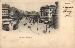 La Gare de l'Est Postcard