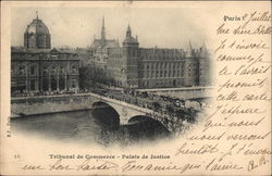 Tribunal de Commerce, Palais de Justice, Paris Postcard