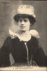 Jeaune Fille de Quimperlé Postcard