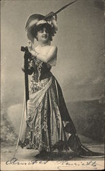 Opera or Galmour Lady Postcard