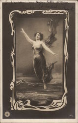 Floating Woman Postcard