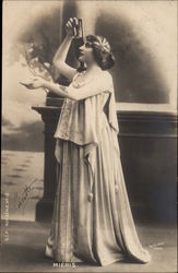 Mieris - Woman With Vase Postcard