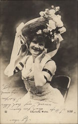 Charlotte Wiehe - Danish Actress/Singer Postcard