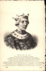Louis VIII, Le Lion Postcard
