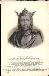 Louis VII, le Jeune Postcard
