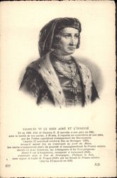 CHARLES V LE BIEN AIME ET L'INSENSE Postcard