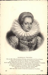 Garielle D'estrées Postcard