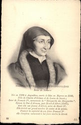 Marguerite de Valois ou d'Angoulème Reine de Navarre Postcard