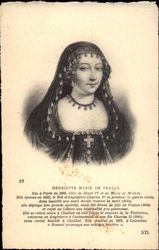 Henriette Marie de France Royalty Postcard Postcard