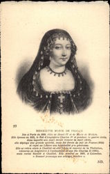Henriette Marie de France Postcard