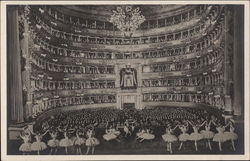 Interior of La Scala Theatre Postcard
