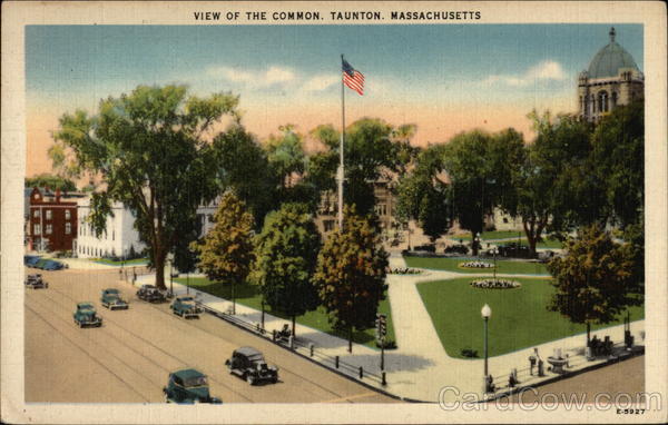 View of the Common Taunton Massachusetts