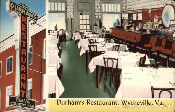 Durham's Restaurant Wytheville Virginia