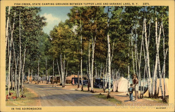 Fish Creek State Camping Grounds Saranac Lake New York