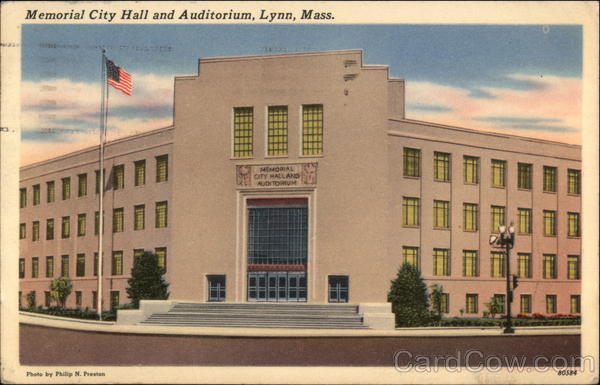 Memorial City Hall and Auditorium Lynn Massachusetts